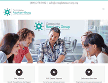 Tablet Screenshot of completerecovery.org